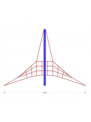 Канатний комплекс для ігрового майданчика